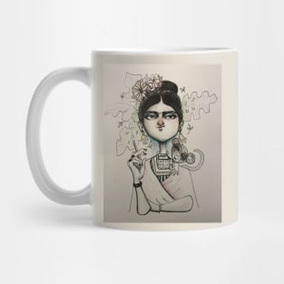 Frida and monkey Mug